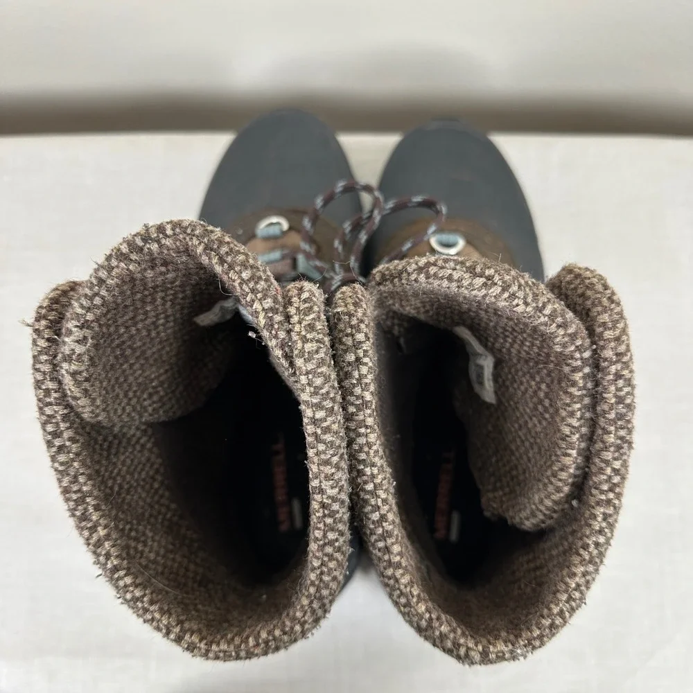 Merrell Women's‎ 8 Winter Boots Brown Vibram Arctic Grip Waterproof